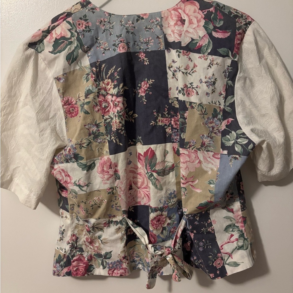Cottagecore Vintage Soft Girl Tapestry Floral Patchwork Set 2 Piece - Picture 5 of 10